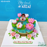  Bánh Sinh Nhật Hồ Sen Cá Lội (HS-014-070) 