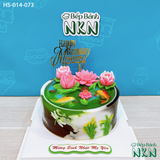  Bánh Sinh Nhật Hồ Sen Chuồn Chuồn (HS-014-073) 