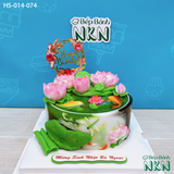  Bánh Sinh Nhật Hồ Sen Chuồn Chuồn (HS-014-074) 