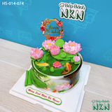  Bánh Sinh Nhật Hồ Sen Chuồn Chuồn (HS-014-074) 