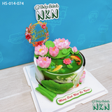  Bánh Sinh Nhật Hồ Sen Chuồn Chuồn (HS-014-074) 