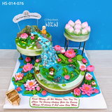  Siêu Tháp Bánh Hồ Sen Cá Lội Dâng Lễ (HS-014-076) 