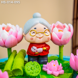  Bánh Mừng Thọ Bà Hồ Sen Cá Lội (HS-014-095) 