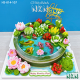 Bánh Sinh Nhật Hồ Sen Cá Lội (HS-014-107) 