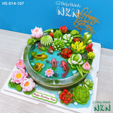  Bánh Sinh Nhật Hồ Sen Cá Lội (HS-014-107) 