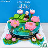  Bánh Cúng Dường Hồ Sen Cá Lội (HS-014-110) 