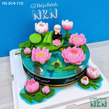 Bánh Cúng Dường Hồ Sen Cá Lội (HS-014-110) 