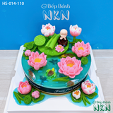  Bánh Cúng Dường Hồ Sen Cá Lội (HS-014-110) 