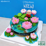  Bánh Mừng Thọ Ông Hồ Sen Cá Lội (HS-014-111) 