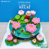  Bánh Mừng Thọ Ông Hồ Sen Cá Lội (HS-014-111) 