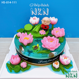  Bánh Mừng Thọ Ông Hồ Sen Cá Lội (HS-014-111) 