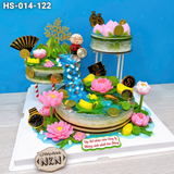  Tháp Bánh Hồ Sen Phú Quý 3 Tầng (HS-014-122) 