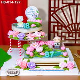  Tháp Bánh Hồ Sen 2 Tầng Mừng Thọ (HS-014-127) 