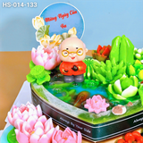  Bánh Sinh Nhật Hồ Sen Tặng Ông (HS-014-133) 