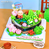  Bánh Sinh Nhật Hồ Sen Tặng Ông (HS-014-133) 