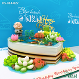  Bánh Hồ Sen Mừng Thọ Cha, Ông (HS-014-027) 