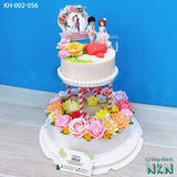  Bánh Cưới/ Bánh Dạm Ngõ 2 Tầng Kết Hoa (KH-002-056) 