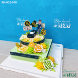  Bánh Sinh Nhật 2 Tầng Cho Nam (KH-002-070) 
