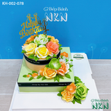  Bánh Kết Hoa 2 Tầng  (KH-002-078) 