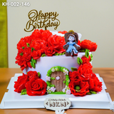  Bánh Sinh Nhật Kết Hoa Quý Cô Sang Chảnh (KH-002-146) 