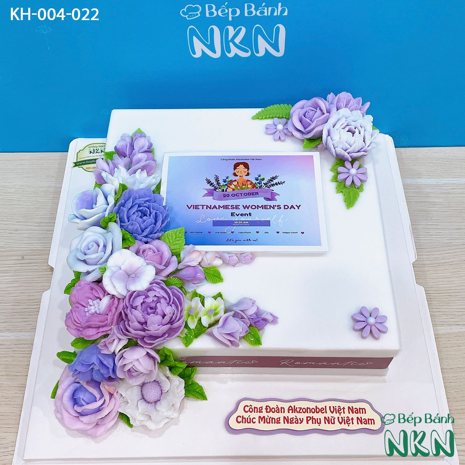 Bánh Kết Hoa Chúc Mừng Ngày 2011 (KH-004-022) – bepbanhNKN