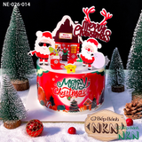  Bánh Quà Tặng Noel - Tone đỏ (NE-026-014) 