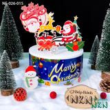  Bánh Quà Tặng Noel - Tone xanh (NE-026-015) 