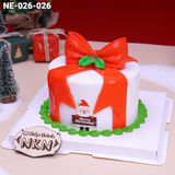  Bánh Quà Tặng Giáng Sinh Đính Nơ Hiện Đại (NE-026-026) 