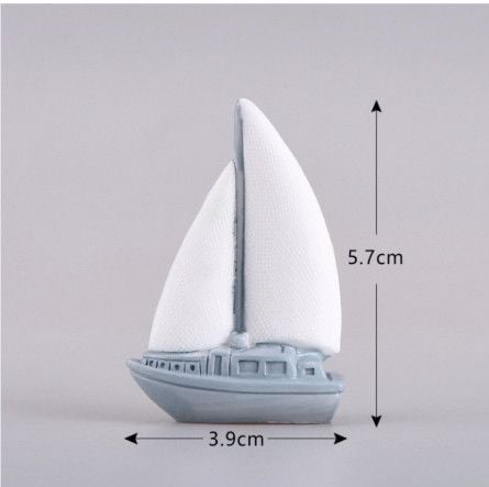  Mô Hình Thuyền Buồm Màu Xanh (PKGT-998-039) 