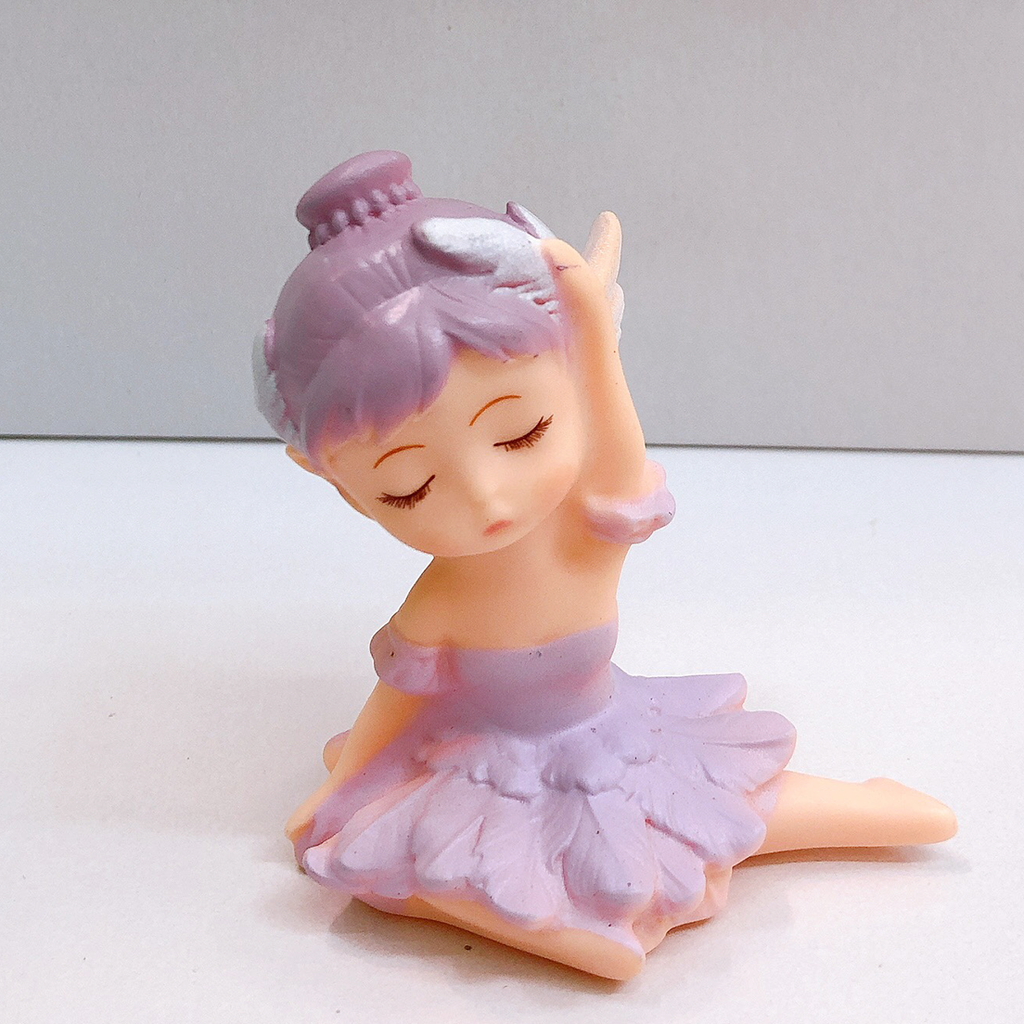  Tượng Em Bé Múa Bale Váy Tím (PKT-999-080) 