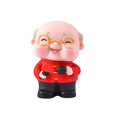  Tượng Cụ Ông Áo Đỏ Quần Đen (PKT-999-156) 