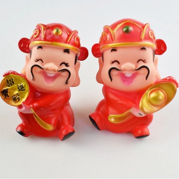  Đôi Tượng Thần Tài Nhựa Cứng (PKT-999-191) 