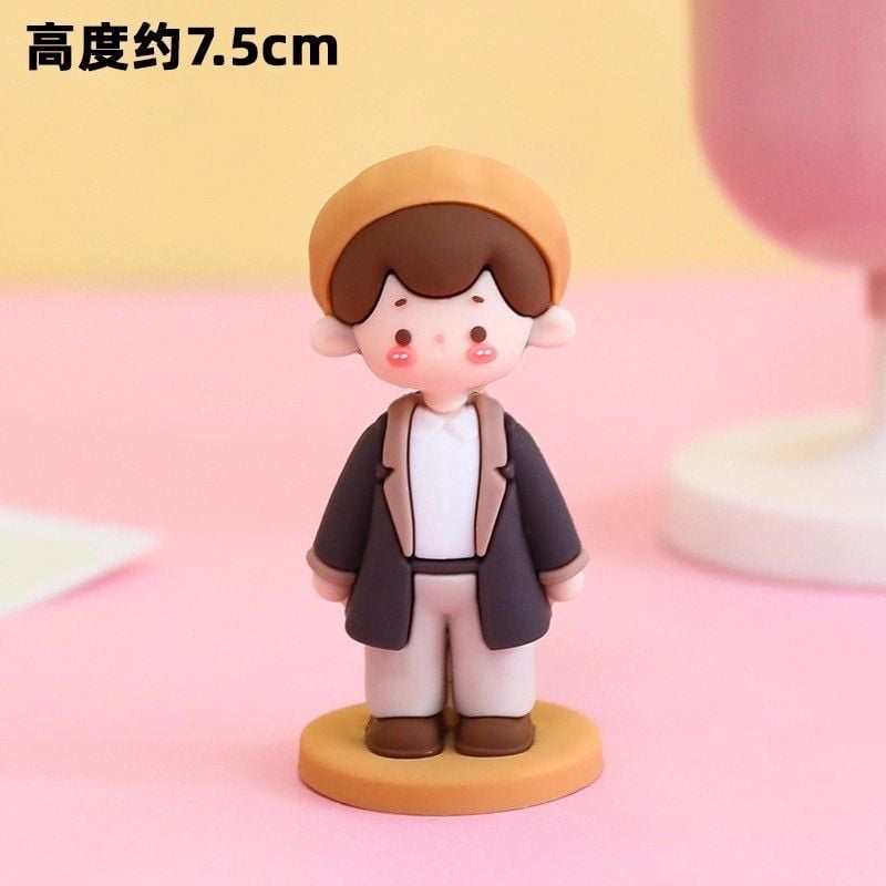  Tượng Bé Trai Quần Áo Nâu (PKT-999-239) 