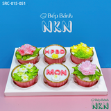  Set Cupcake Sinh Nhật 6 Bánh Kết Hoa (SRC-015-051) 