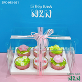  Set Cupcake Sinh Nhật 6 Bánh Kết Hoa (SRC-015-051) 