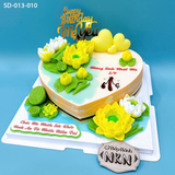  Bánh Sinh Nhật Hoa Sen - Trái Tim (SD-013-010) 