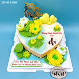  Bánh Sinh Nhật Hoa Sen - Trái Tim (SD-013-010) 