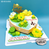  Bánh Sinh Nhật Hoa Sen - Trái Tim (SD-013-010) 