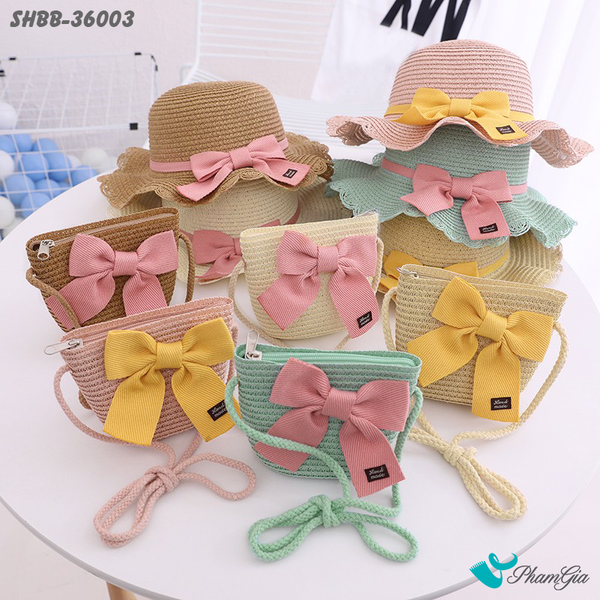  Set Du Lịch Hè Cute Cho Bé Gái (4 màu) (SHBB36003) 