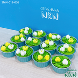  Set 6 Cupcake Hoa Sen Vàng (SMN-019-036) 