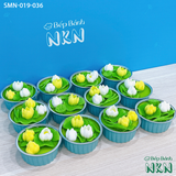  Set 6 Cupcake Hoa Sen Vàng (SMN-019-036) 