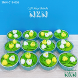  Set 6 Cupcake Hoa Sen Vàng (SMN-019-036) 