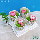  Set Quà Tặng 4 Hộp Rau Câu Dừa Hạt Chia (SRC-015-017) 