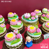  Set Bánh Cúng Hoa Sen Tam Bảo (SRC-015-042) 