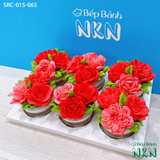  Set Quà Tặng 6 Cupcake Kết Hoa Đỏ (SRC-015-065) 