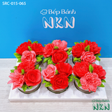  Set Quà Tặng 6 Cupcake Kết Hoa Đỏ (SRC-015-065) 