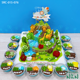  Set Bánh Sinh Nhật Công Viên Khủng Long 2 Tầng (SRC-015-076) 