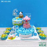  Set Bánh Sinh Nhật Bé Mèo x Đu Quay (SRC-015-091) 