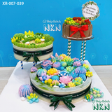 Tháp Bánh Sinh Nhật Sen Đá 3 Tầng (XR-007-039) 