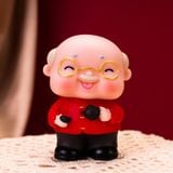  Tượng Cụ Ông Áo Đỏ Quần Đen (PKT-999-156) 